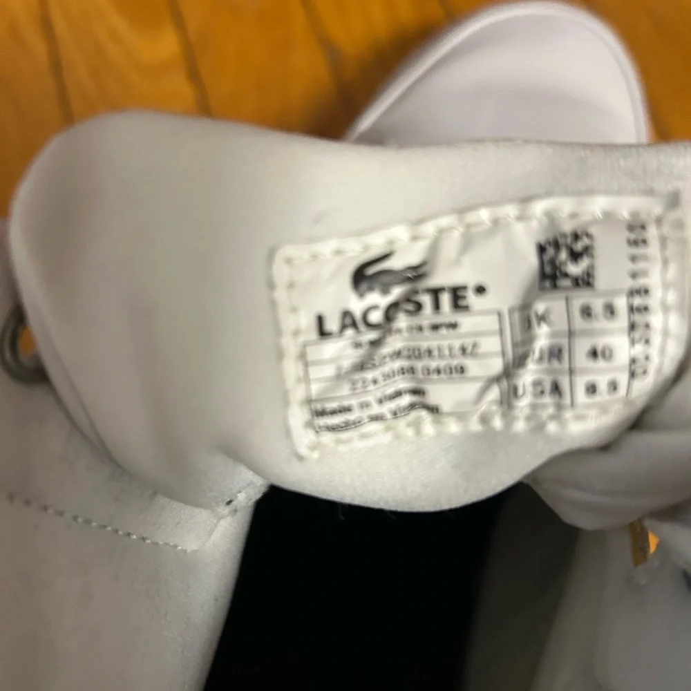Lacoste White Women’s High-Top Sneakers - Picture 7 of 7